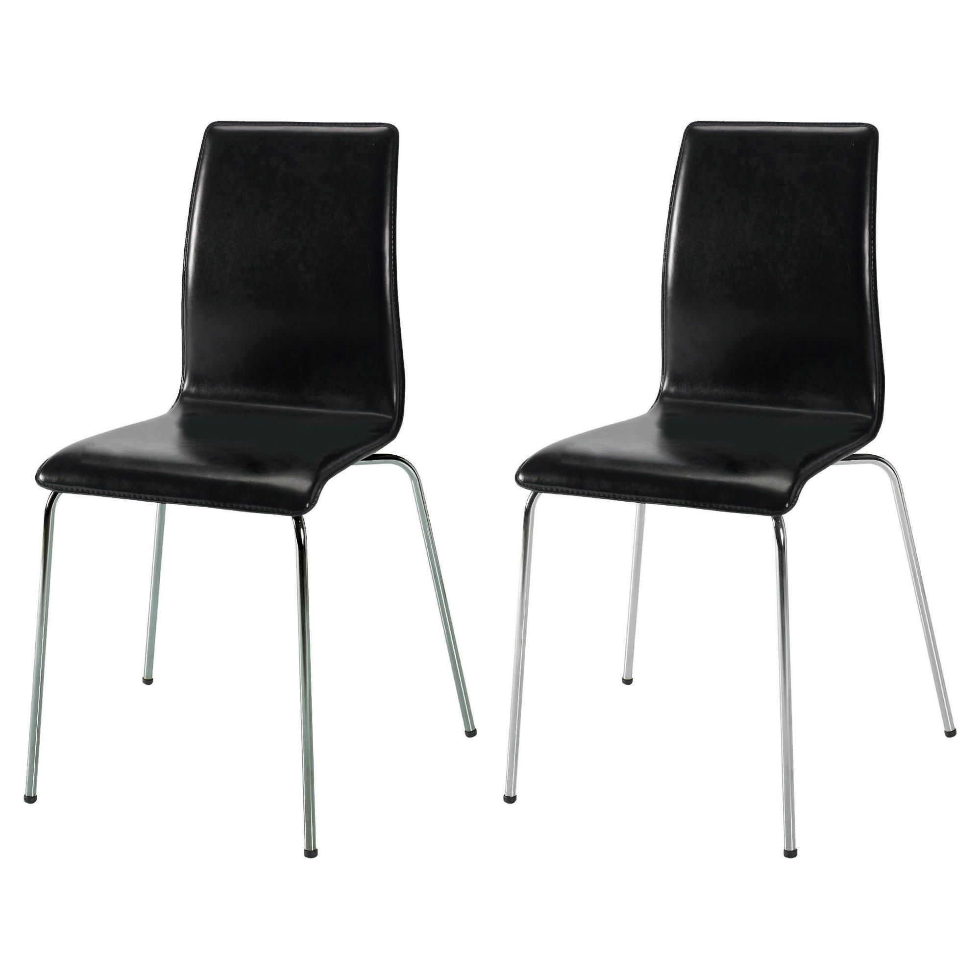 Pair of Garda chairs, black