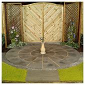 Stamford Pewter Circle Patio Kit