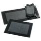 Tesco Ribbed Set of 6 Placemats with Runner, Black