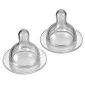 Tesco Silicon Teats 2 Pack Standard Neck Medium Flow