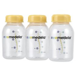 Medela Breastmilk Storage Bottles with lid (3pcs) 150ml