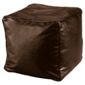 Faux Leather Bean Cube, Chocolate