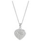 Sterling Silver Crystal Set Heart Pendant