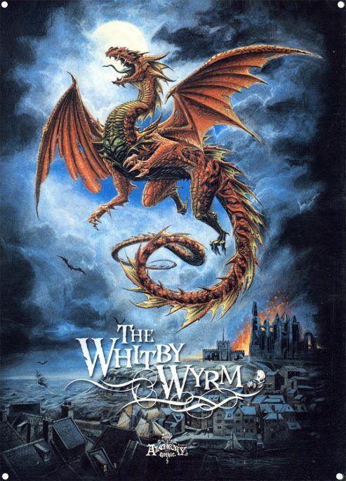 Image of Alchemy Gothic The Whitby Wyrm Tin Sign