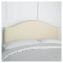 Laredo Double Faux Leather Headboard, Cream