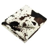 Tesco Faux Fur Cow Print Throw