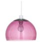 Tesco Lighting Coloured Glass Pendant, Plum