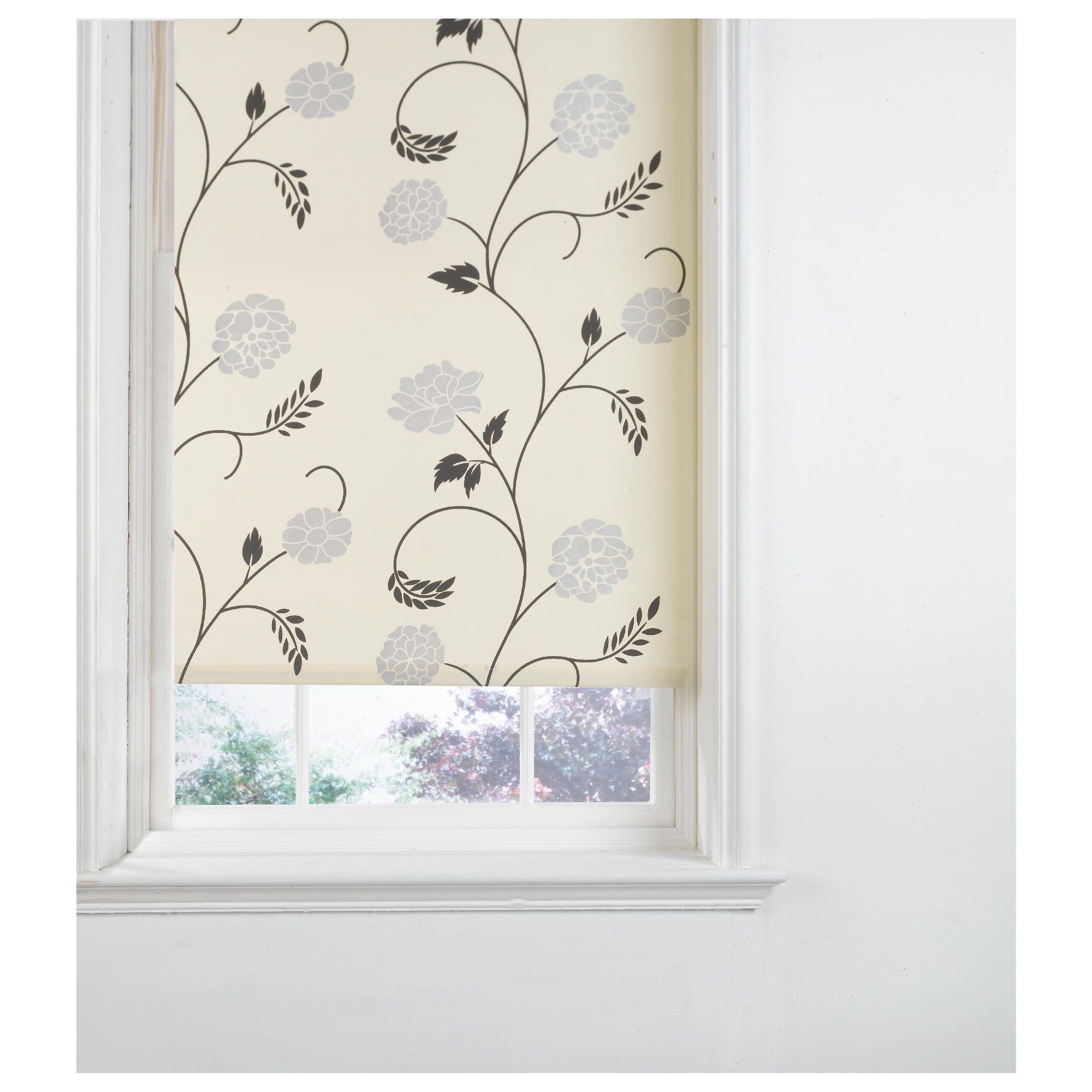 Tesco Direct Tesco Designed Roller Blind, Cornelia Cream 90Cm