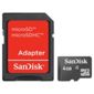 SanDisk MicroSDHC Memory Card with Adapter Class 4 - 4GB.