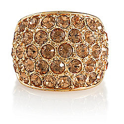 PAVE CRYSTAL RING, MEDIUM PAVE CRYSTAL RING, MEDIUM