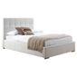 Orleans King Faux Leather Storage Bed, White