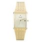 Accurist Mens Gold Rectangular Watch