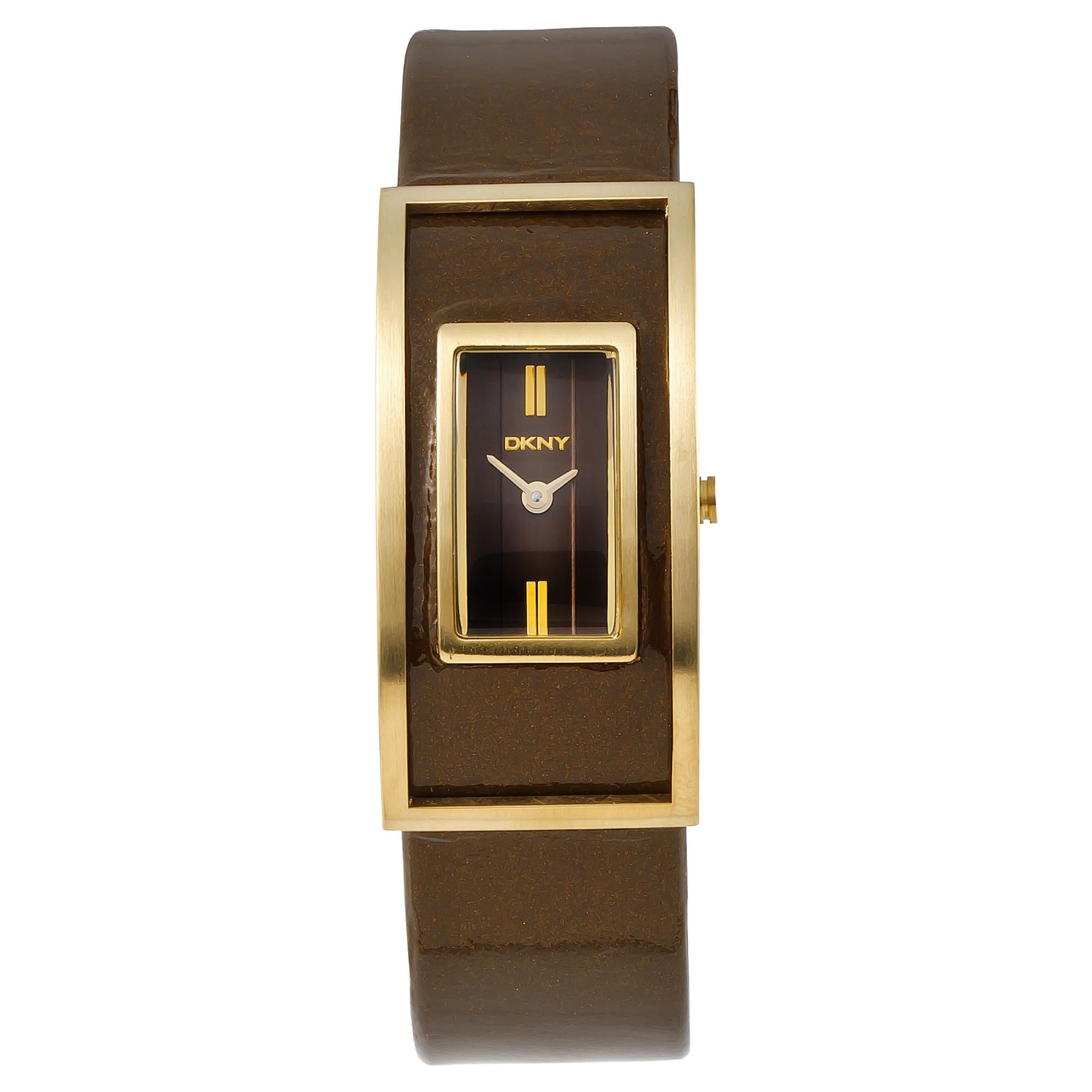 DKNY Ladies brown Solid Bangle Watch
