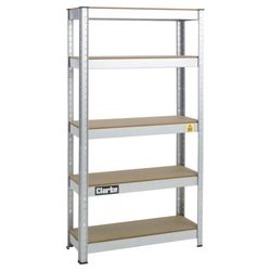 Clarke CSR5150RP Boltless Shelving Unit 150Kg, Silver