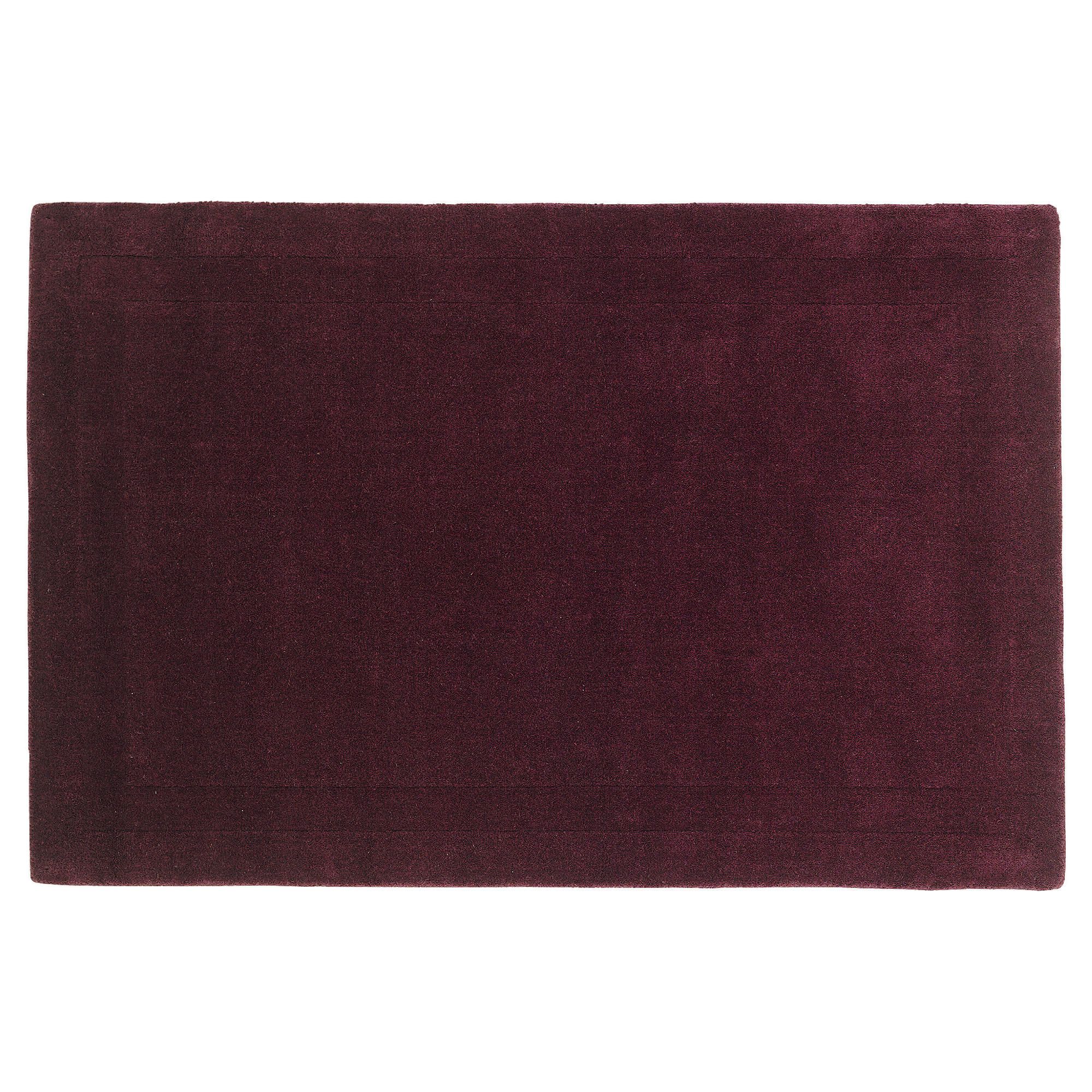 Tesco Wool Rug, Plum 100X150cm