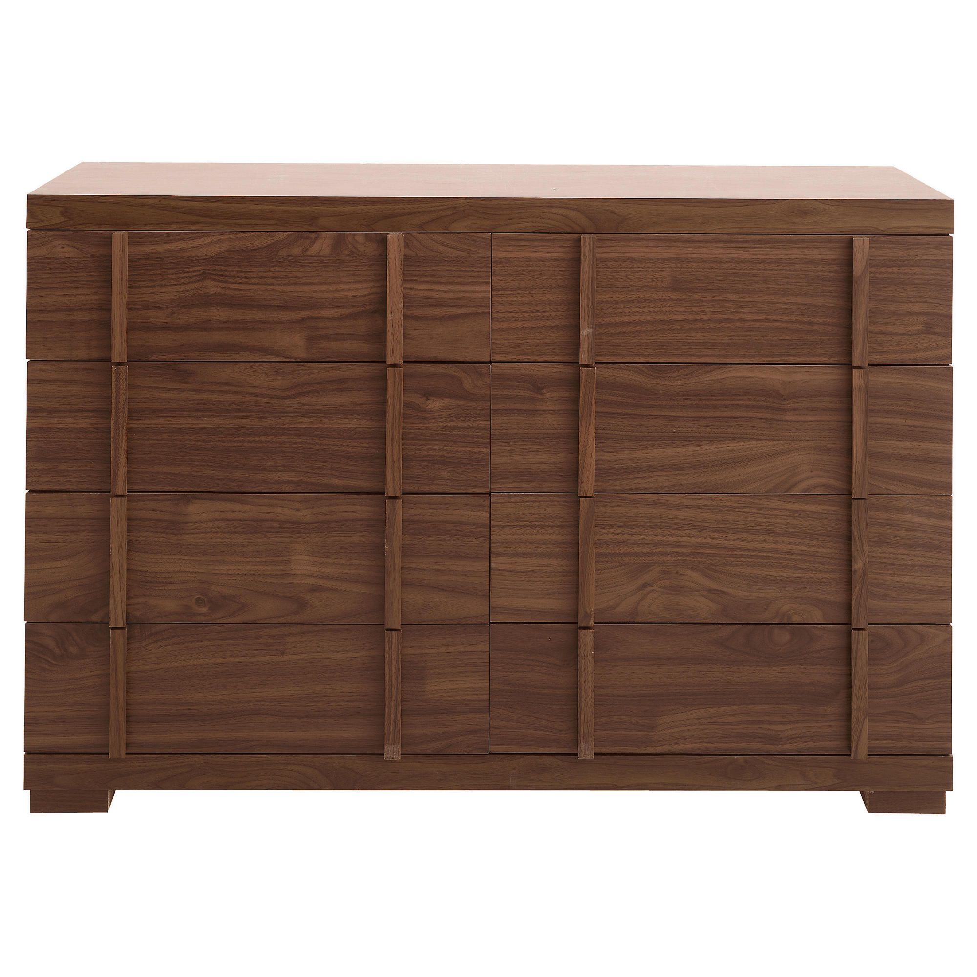 Brandon 8 Drawer Chest, Walnut-effect