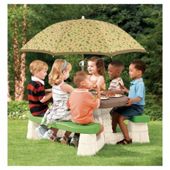Step2 Picnic Table With Umbrella Multi