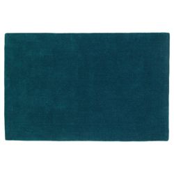 Tesco Rugs Wool Rug, Teal 100x150cm