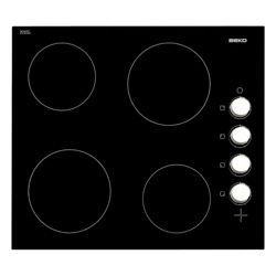 beko hic64102 58 cm electric ceramic hob black