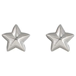 Sterling Silver Star Stud Earrings