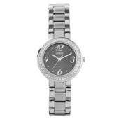 Lorus Ladies Black Face Diamonte Watch