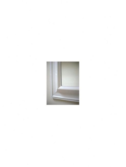 Image of Morris Mirrors Ltd Classic Framed Bevelled Mirror - Gloss White