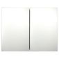 Swivel Wood Cabinet With 2 Doors, White