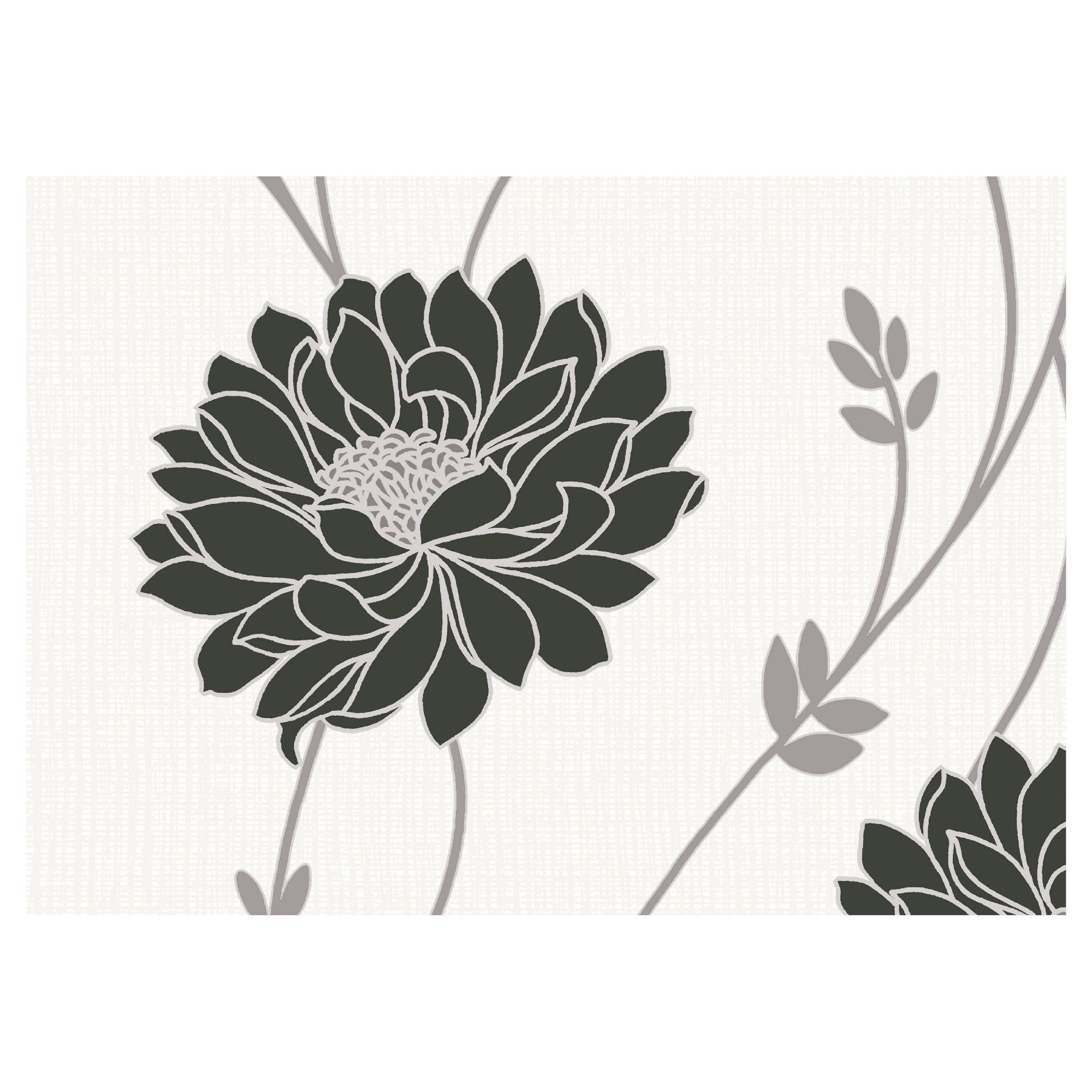 Arthouse Tilly Black and Cream Wallpaper