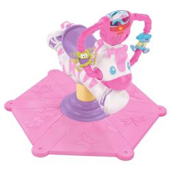 Fisher-Price Bounce & Spin Zebra Pink