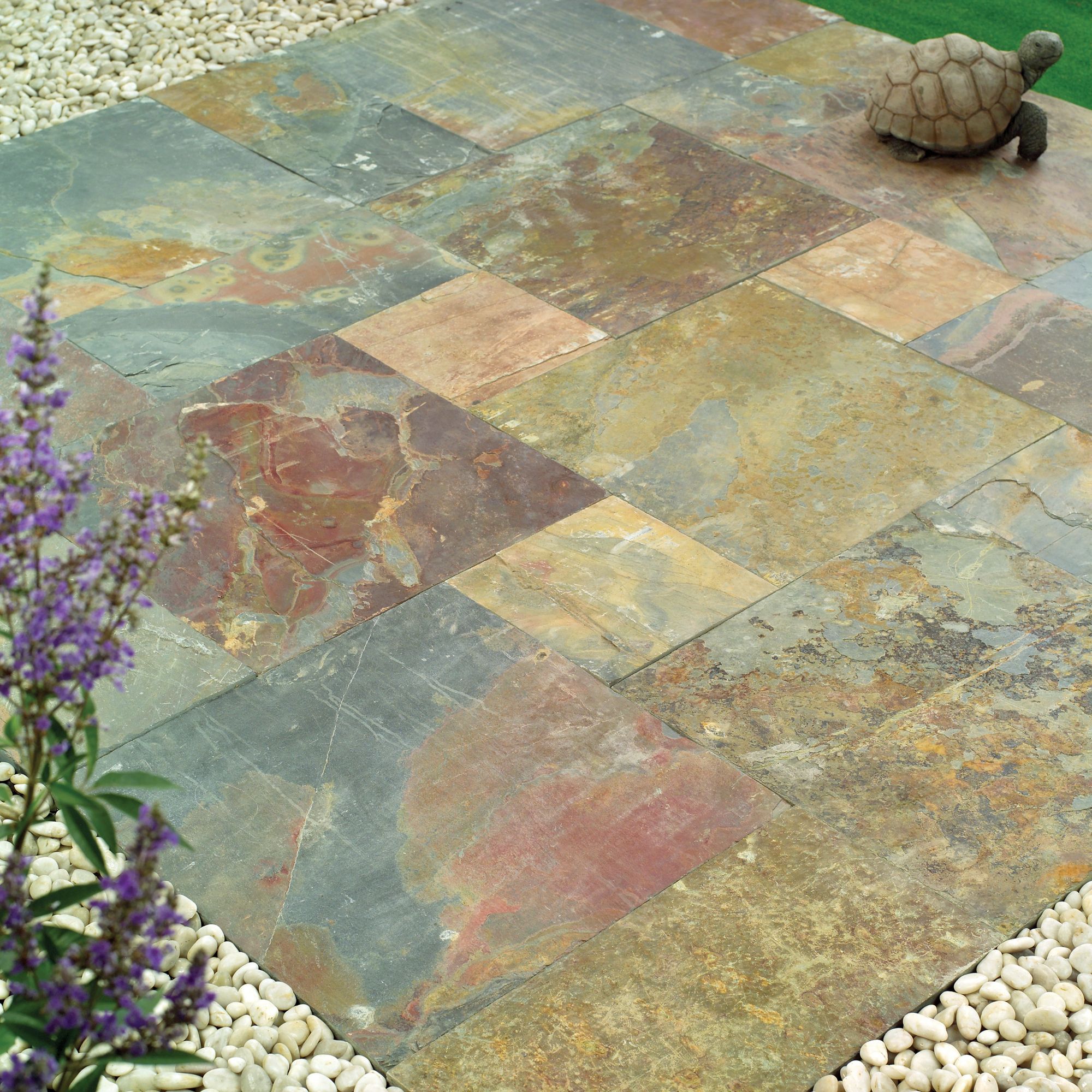 Natural Stone Slate Patio Kit 5.76m2 at Tesco Direct