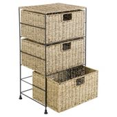 Seagrass 3 Drawer Tower