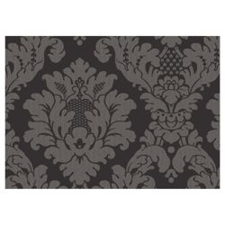 Arthouse Da Vinci Damask Black Wallpaper