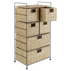 Seagrass 6 Drawer Tower