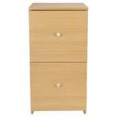 Isaac 2 Drawer Filing Cabinet, Oak