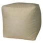 Bean Faux Suede Cube, Beige