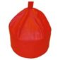 Large Faux Leather Beanbag, Red