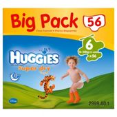 Huggies Super-Dry Big Pack Size 6 (x 56)