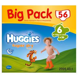 Huggies Super-Dry Big Pack Size 6 (x 56)