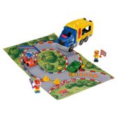 Fisher-Price World of Little People Race Car Carrier Play Set