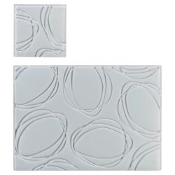 Tesco Set of 6 Glass Placemats and Coasters