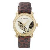 PlayBoy Animal print Strap Watch