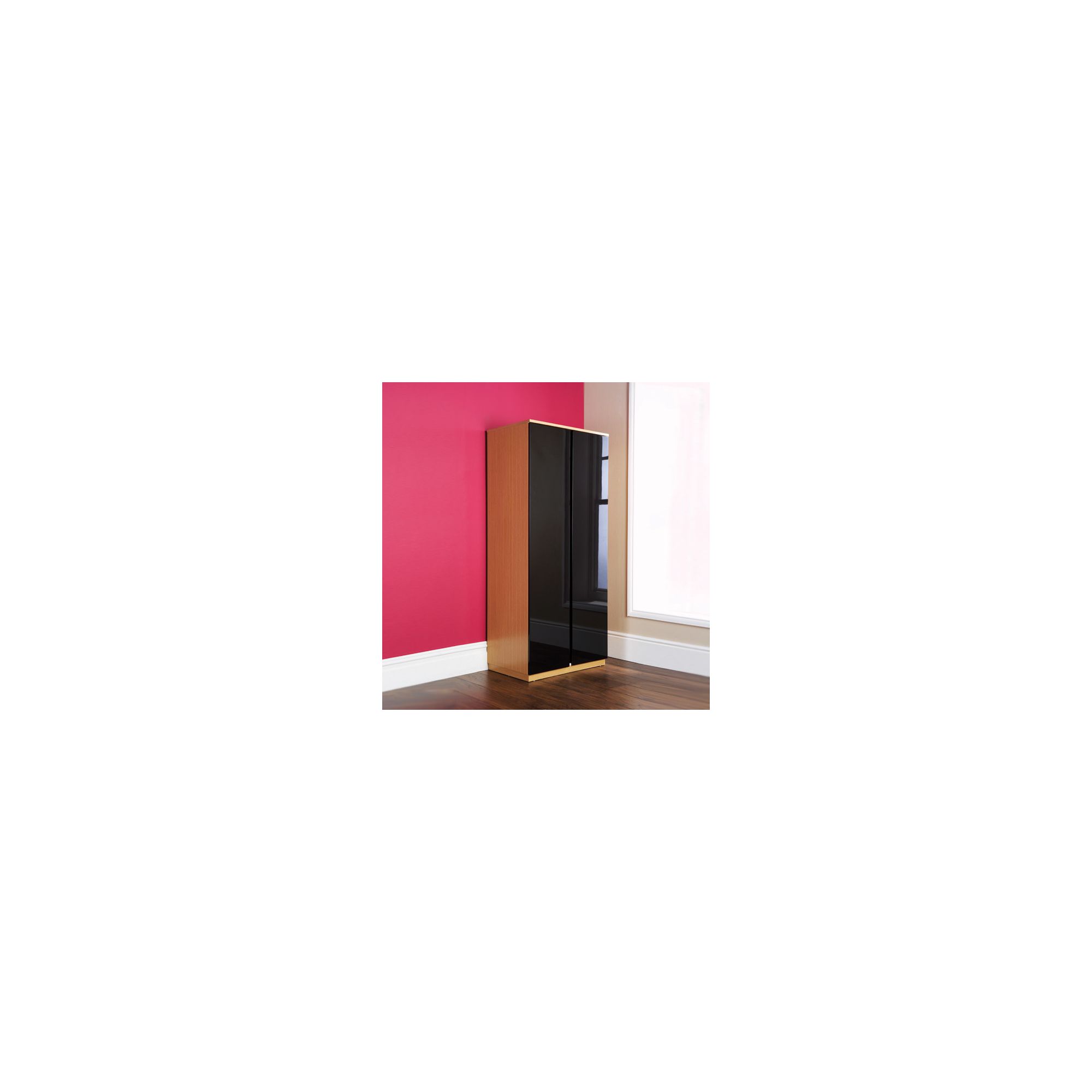 Elements Portela 2 Door Wardrobe - Black at Tescos Direct