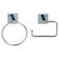 Lincoln Square Tube Towel Ring And Toilet Roll Holder