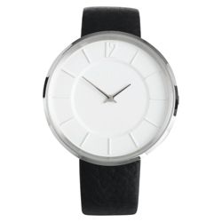 Dkny Round Dial Black Strap Watch