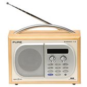 Pure Evoke 1s Dab Radio Light Wood