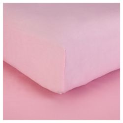 Tesco Kids Single Fitted Sheet - Pink