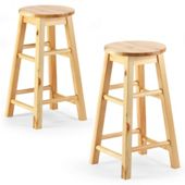 Pair of stools, pine