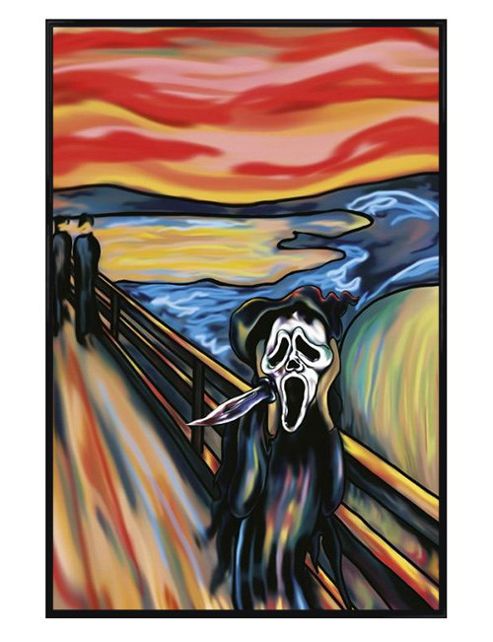 Image of Edvard Munch Gloss Black Framed The Scream Poster