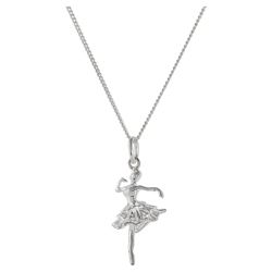Sterling Silver Ballerina Pendant
