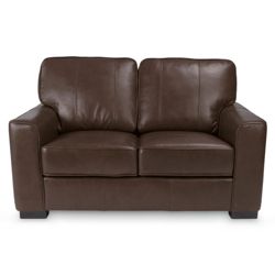 Ohio Regular Leather Sofa, Chocolate